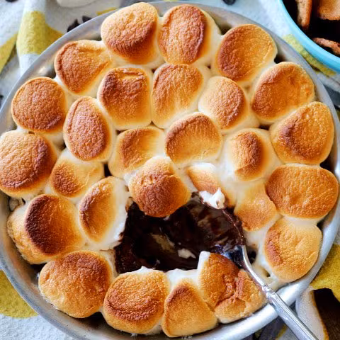 chocolate chip cookies and marshmallow smores
